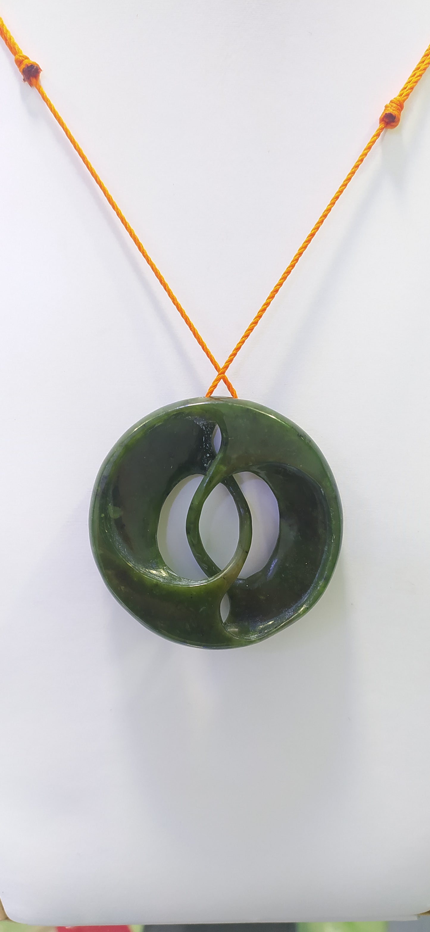 Beautiful Natural Green Nephrite Jade Pendant