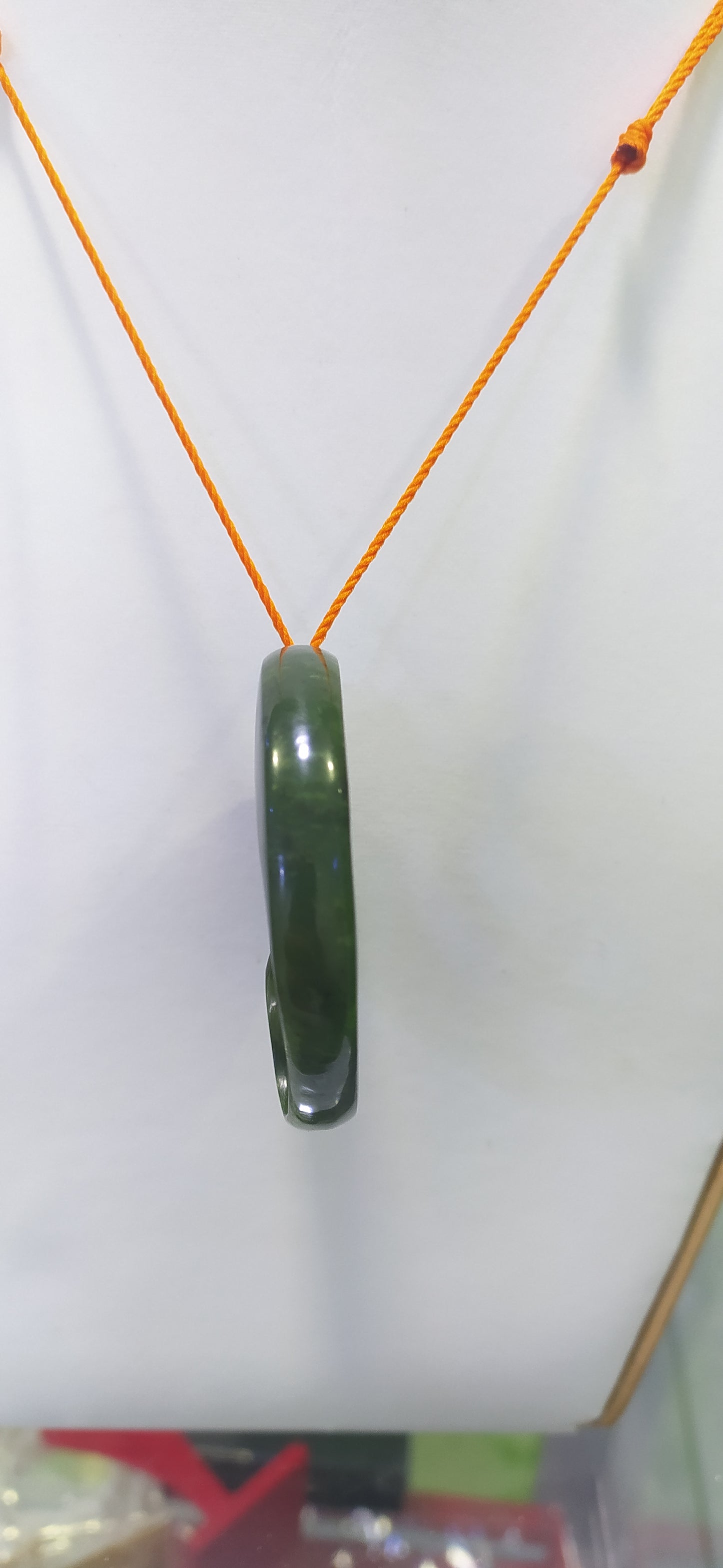 Beautiful Natural Green Nephrite Jade Pendant