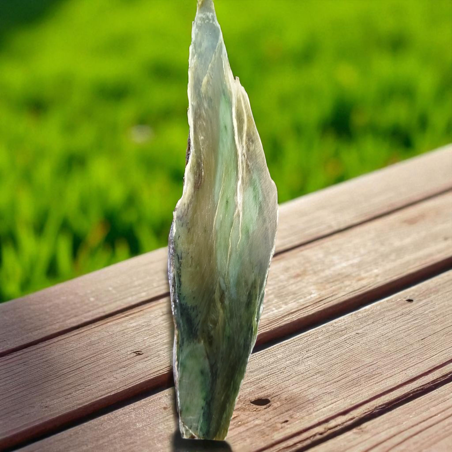 Nice Natural Rough Green Nephrite Actinolite Jade 1.3 Kg