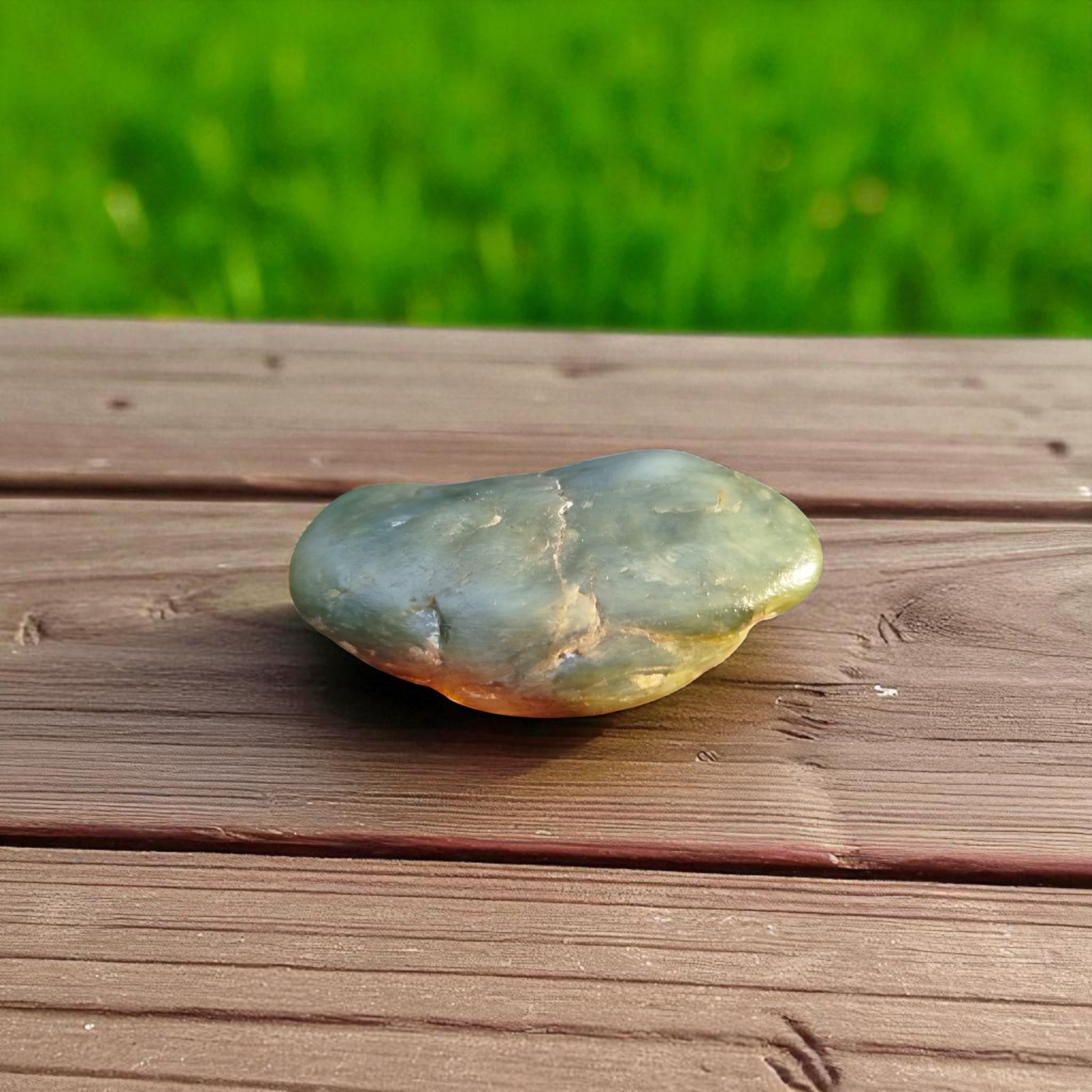 Uncut Piece Natural Rough Green Nephrite Jade 240 Grams