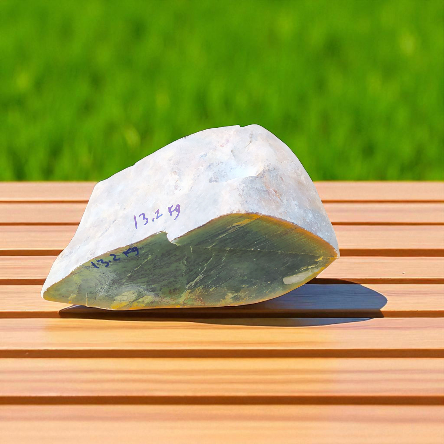 Natural Rough Green Nephrite Jade 13.2 Kg
