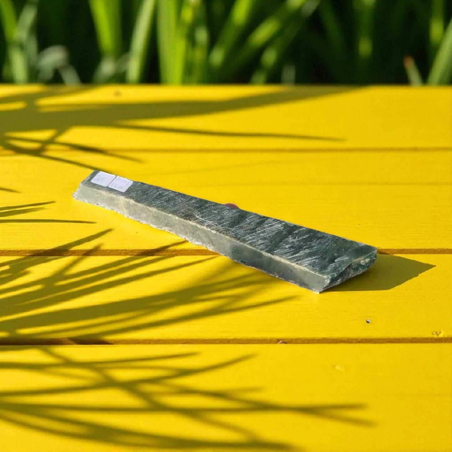 Natural Rough Green Nephrite Jade Stick 285 Grams
