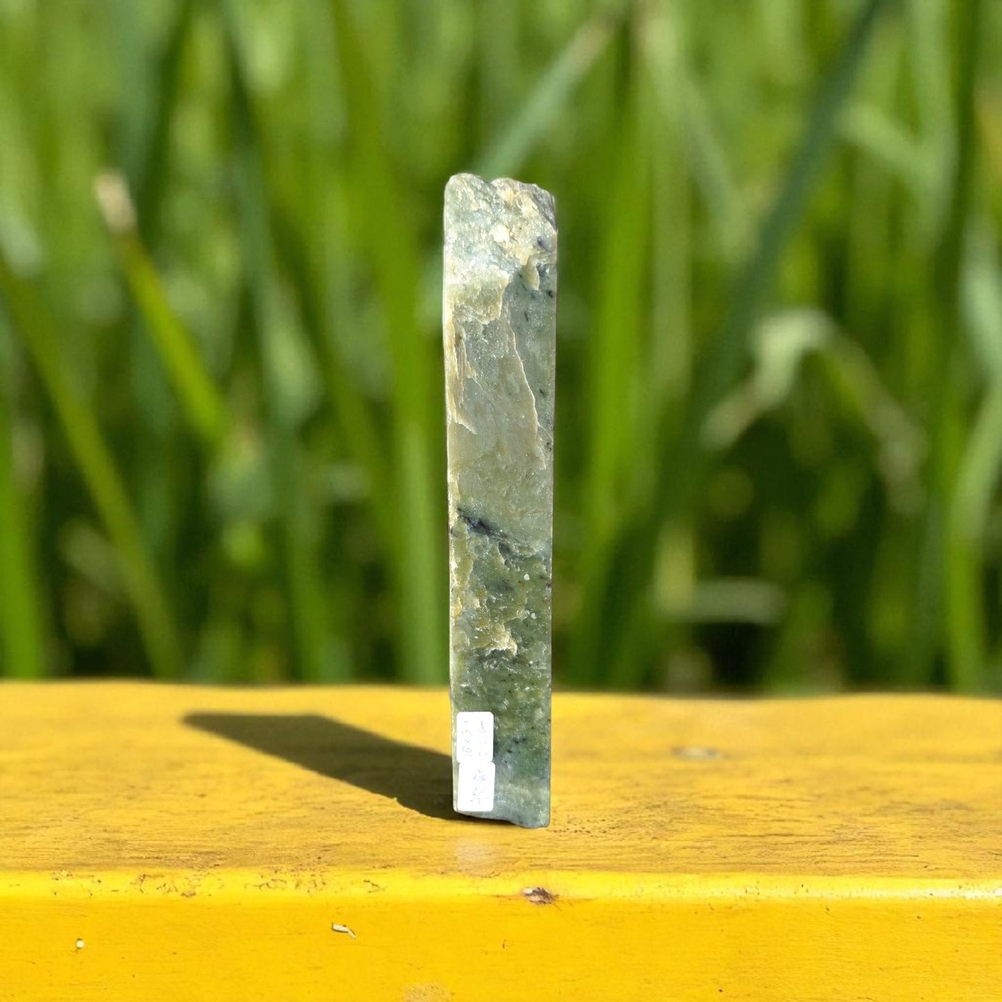 Natural Rough Green Nephrite Jade Slab 450 Grams