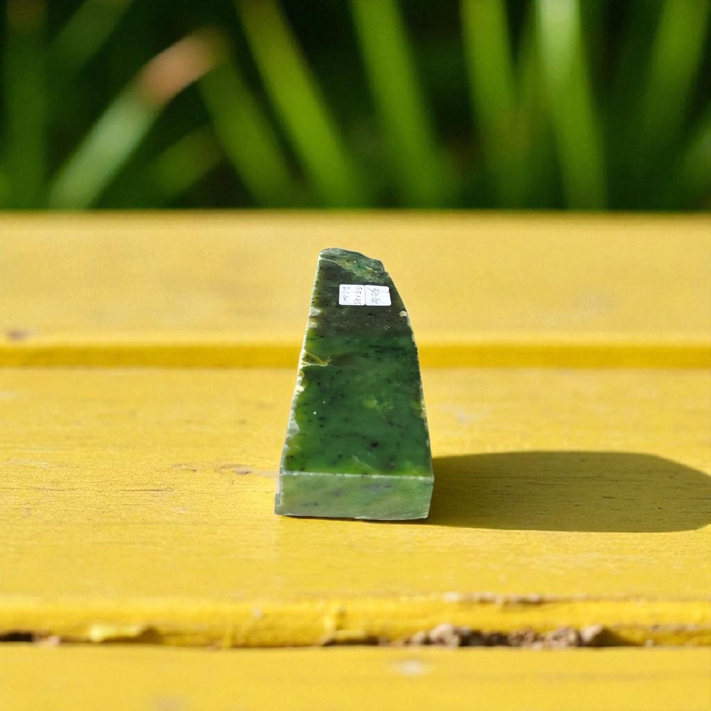 Natural Rough Green Nephrite Jade Slab 450 Grams