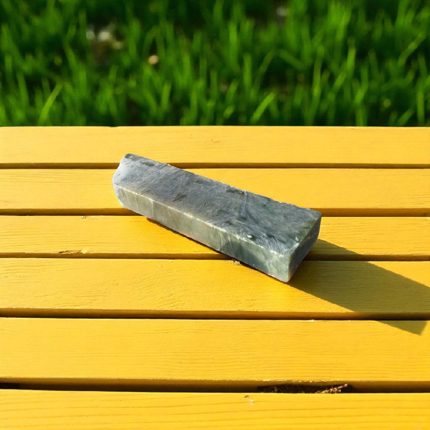 Natural Rough Green Nephrite Jade Slab 360 Grams