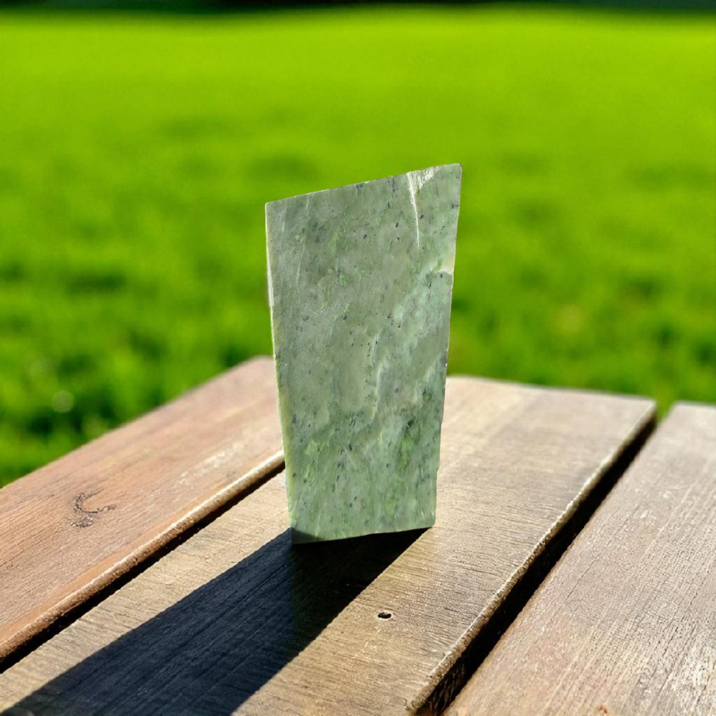 Natural Rough Green Nephrite Jade Slab 2.42 lb