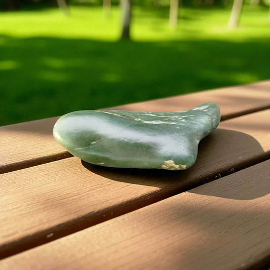Uncut Piece Natural Rough Green Nephrite Jade 280 Grams