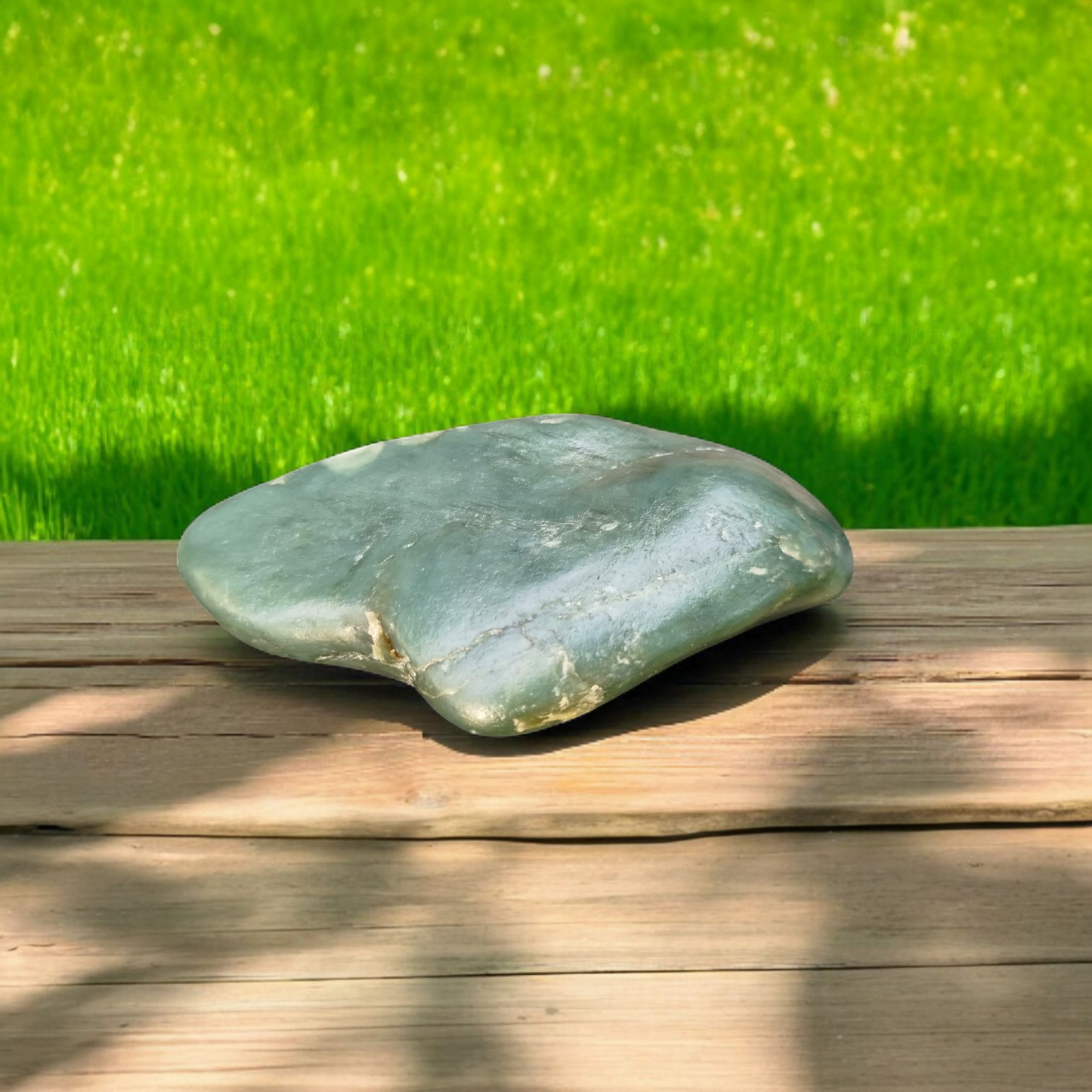 Uncut Piece Natural Rough Green Nephrite Jade 280 Grams