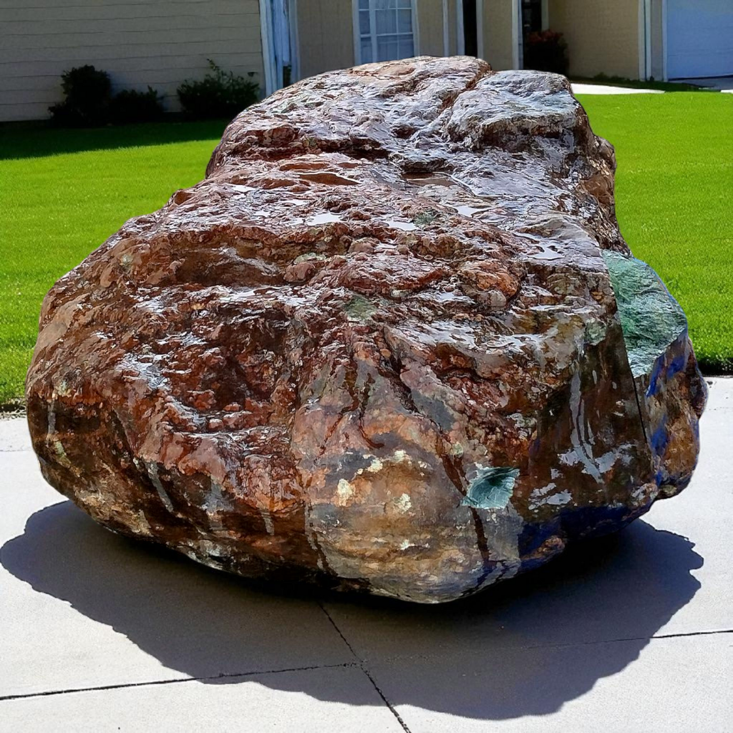 Natural Big Rough Green Nephrite Jade 3,130 Kg
