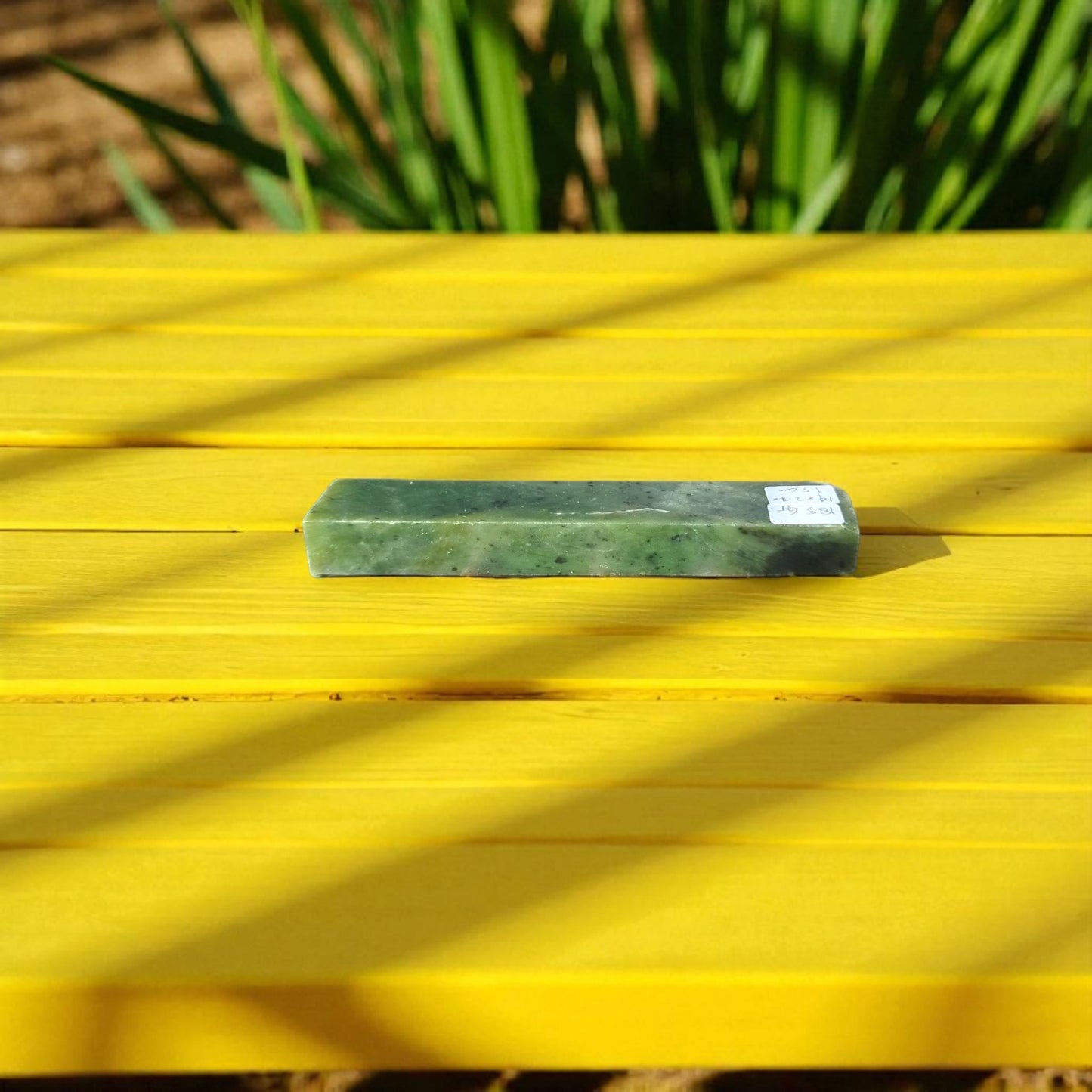 Natural Green Nephrite Jade Slab 185 Grams