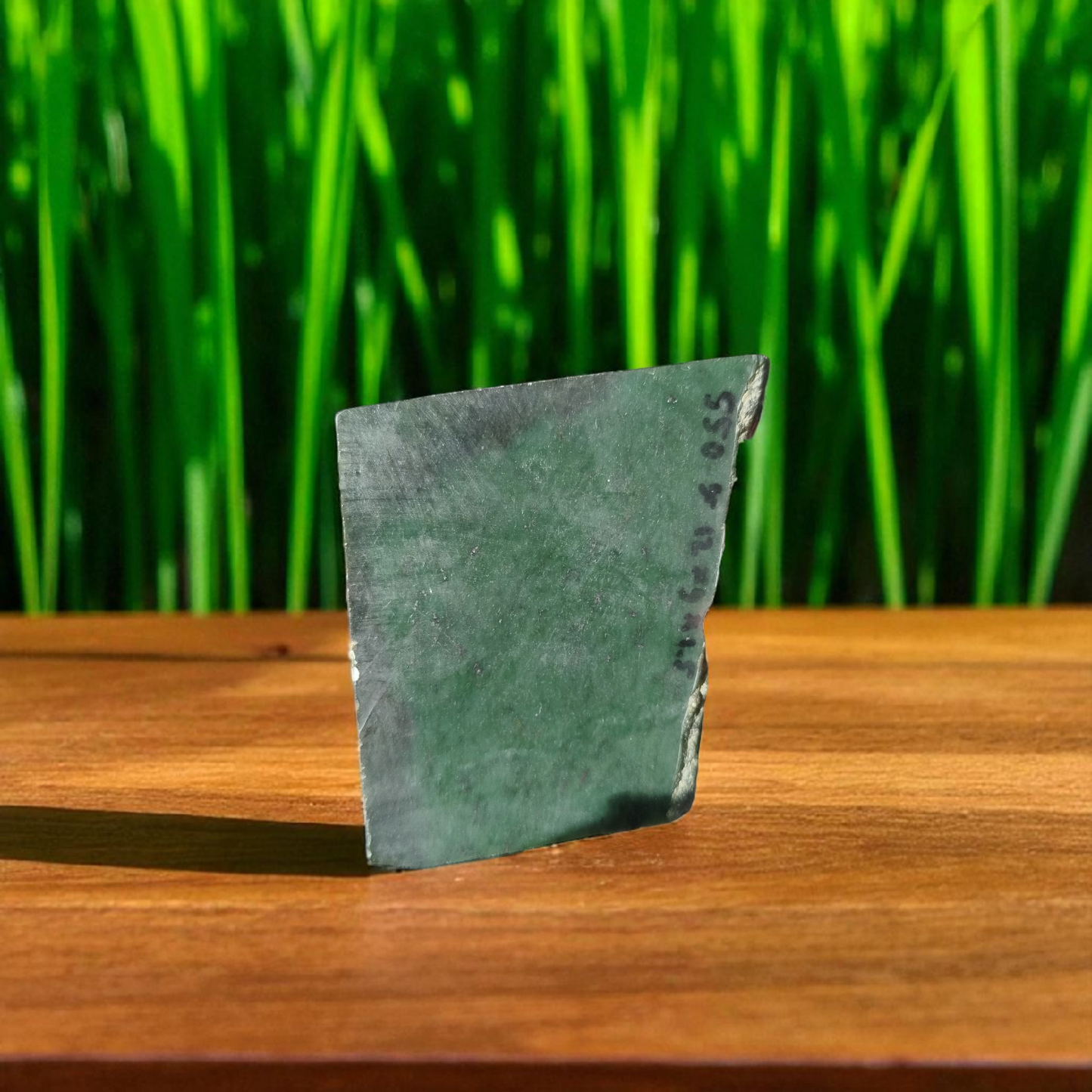 Natural Rough Green Nephrite Jade Slab 1.21 lb