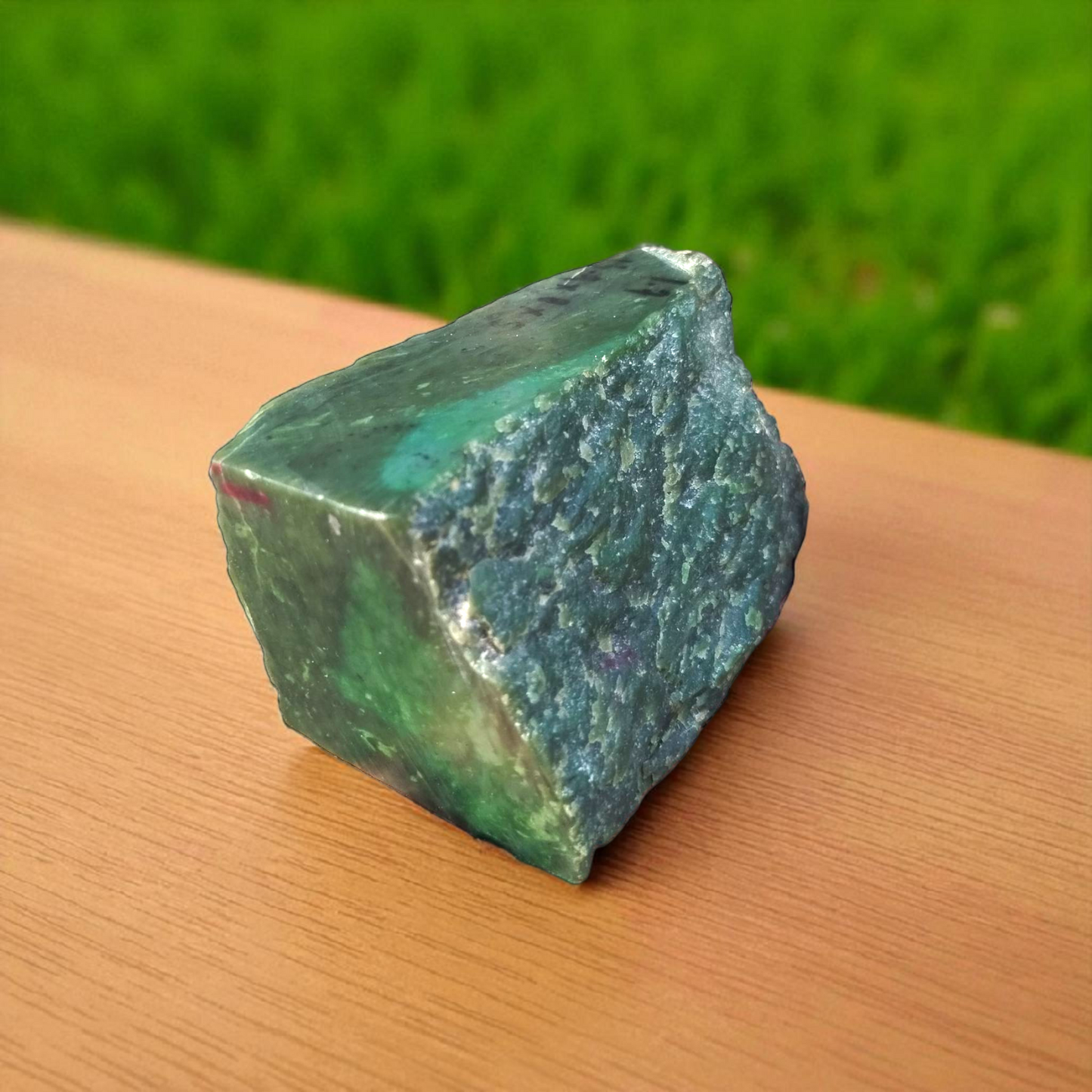 Natural Rough Green Nephrite Jade Block 3.74 lb