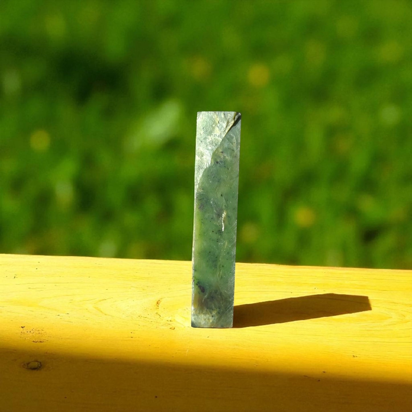 Natural Green Nephrite Jade Slab 185 Grams