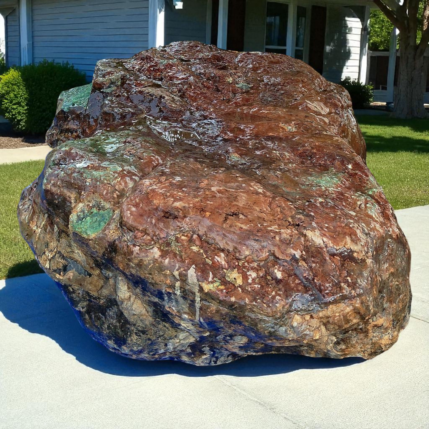 Natural Big Rough Green Nephrite Jade 3,130 Kg