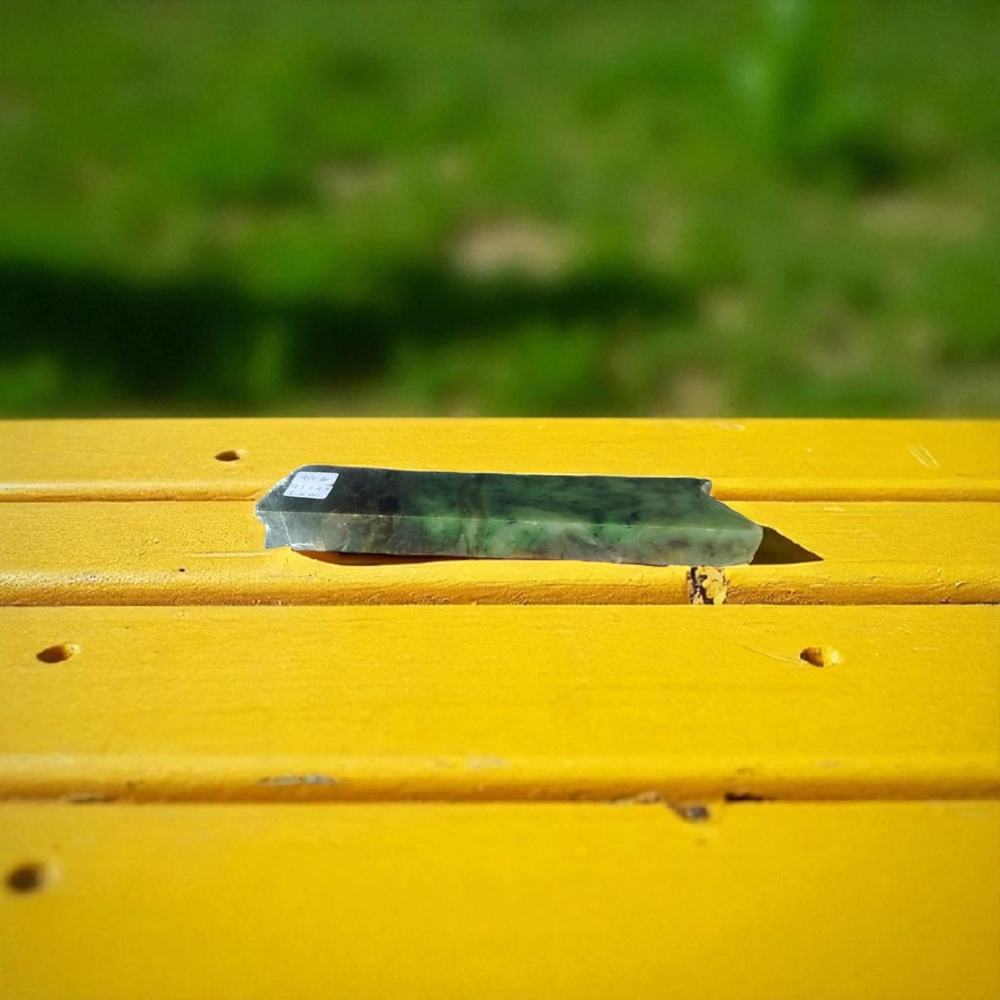 Natural Rough Green Nephrite Jade Slab 452 Grams