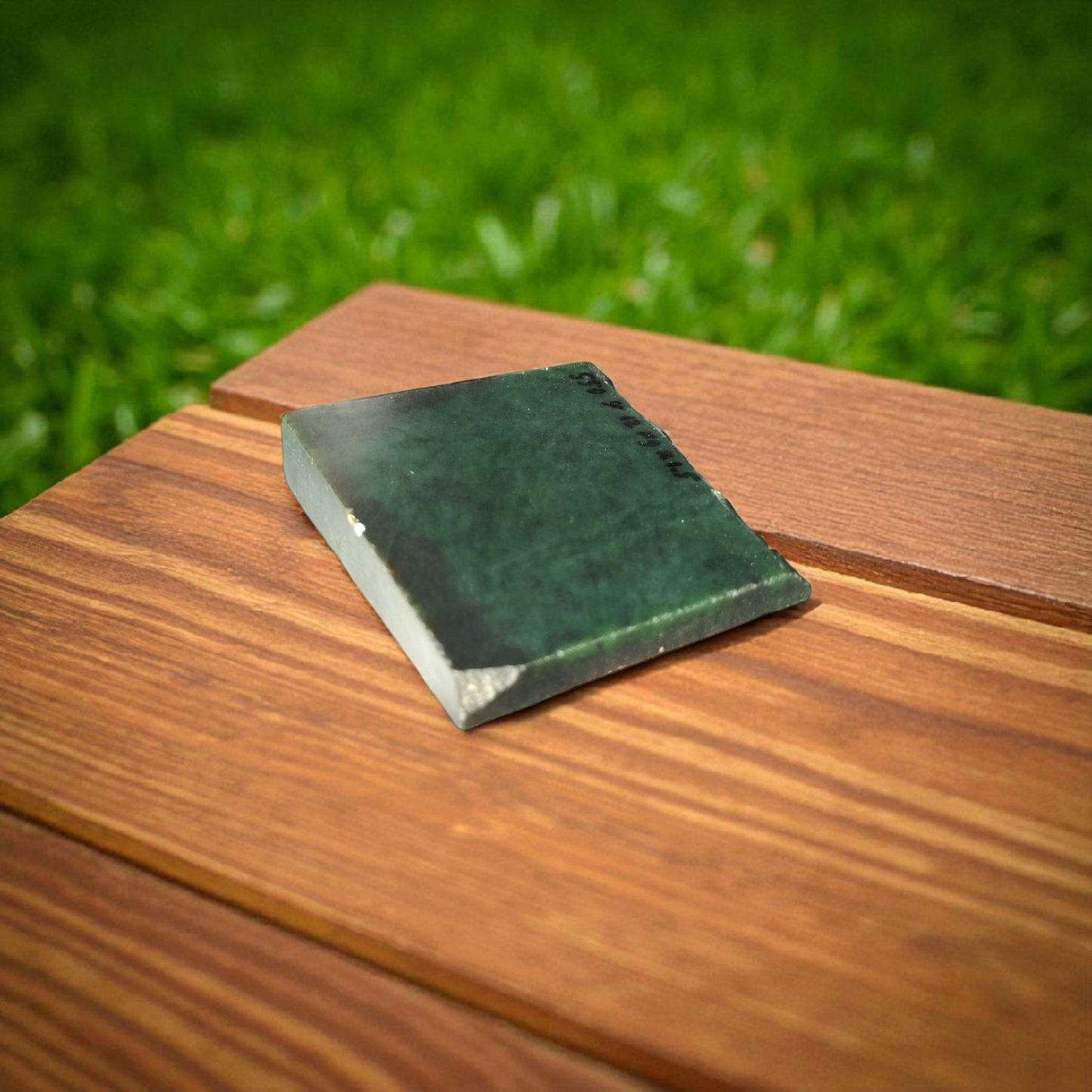 Natural Rough Green Nephrite Jade Slab 1.21 lb