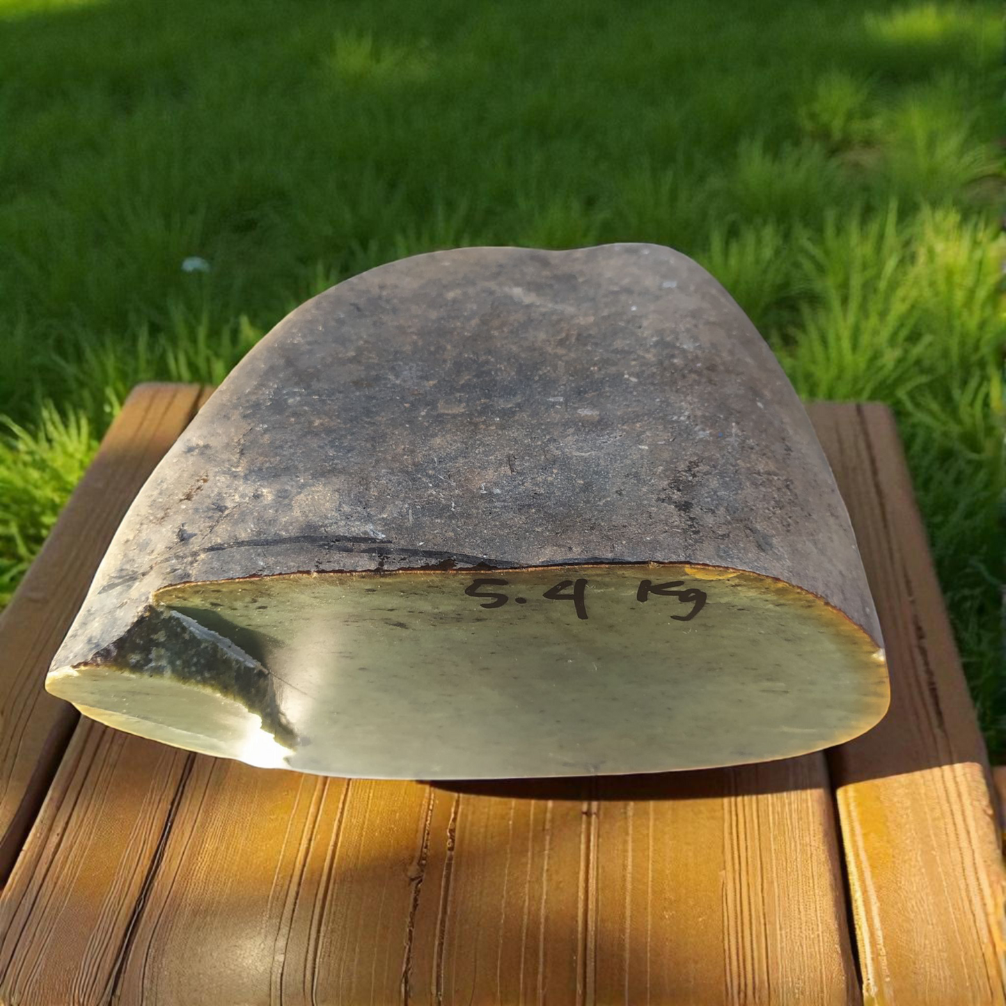 Natural Rough Green Nephrite Jade 5.4 Kg