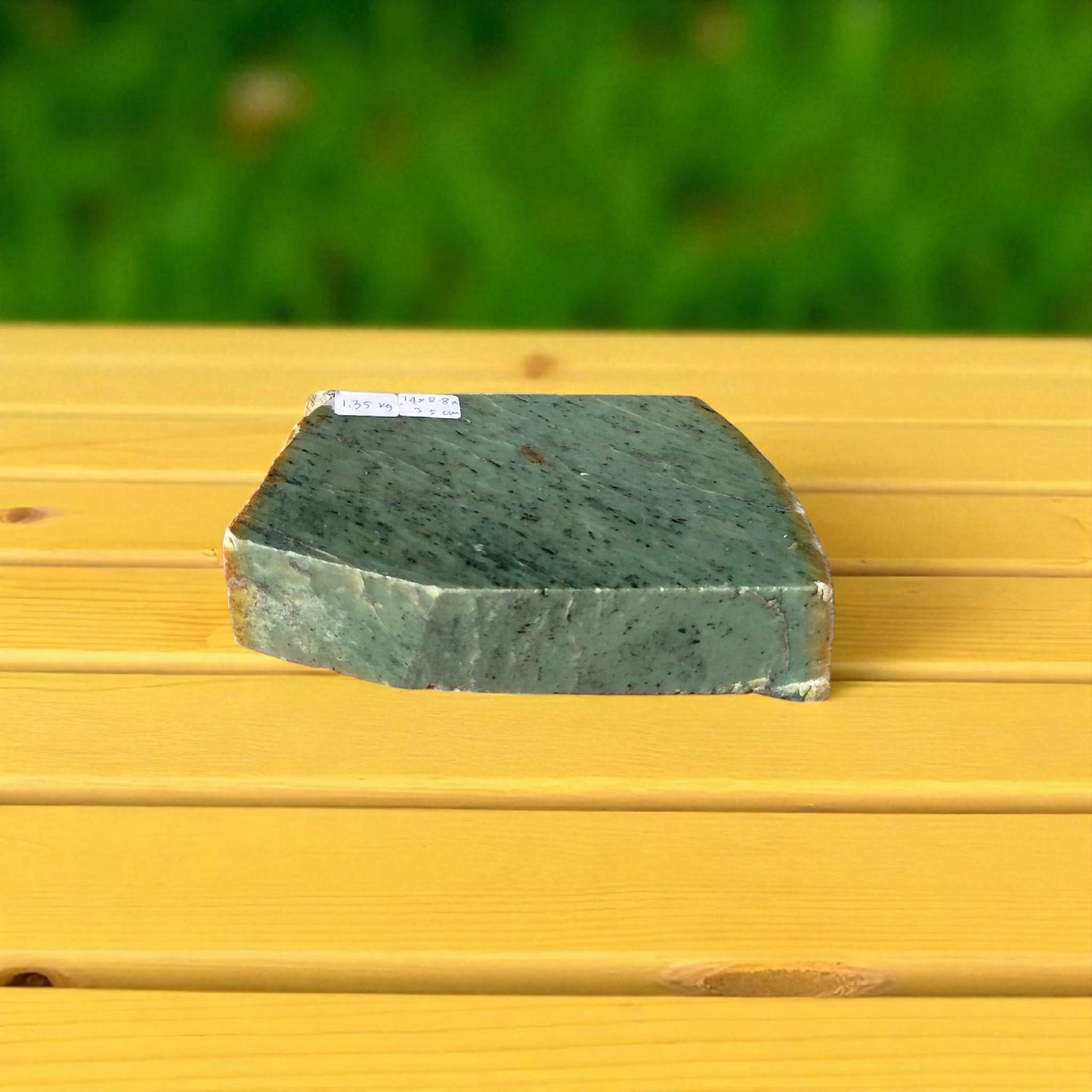 Natural Rough Green Nephrite Jade Slab 2.9 lb