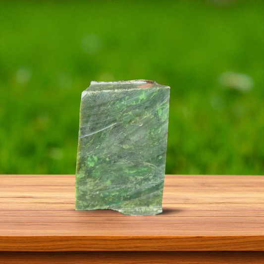 Natural Rough Green Nephrite Jade Slab 3.52 lb