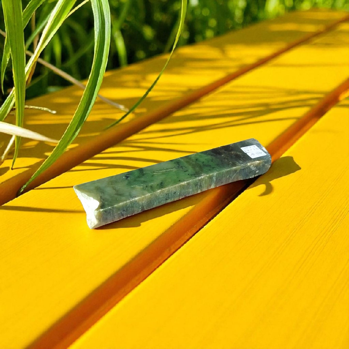Natural Rough Green Nephrite Jade Slab 452 Grams