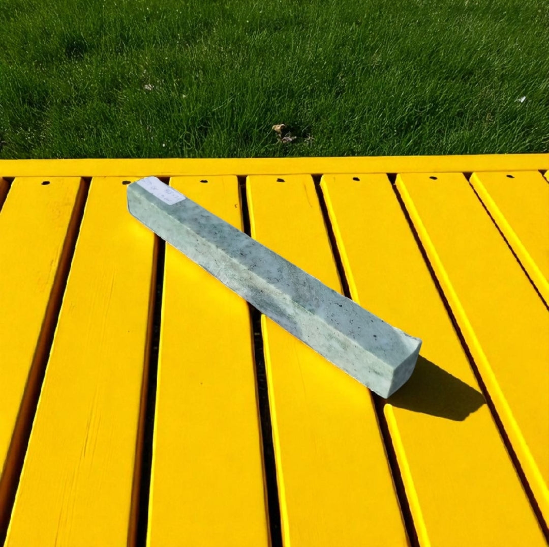 Natural Rough Green Nephrite Jade Stick 250 Grams