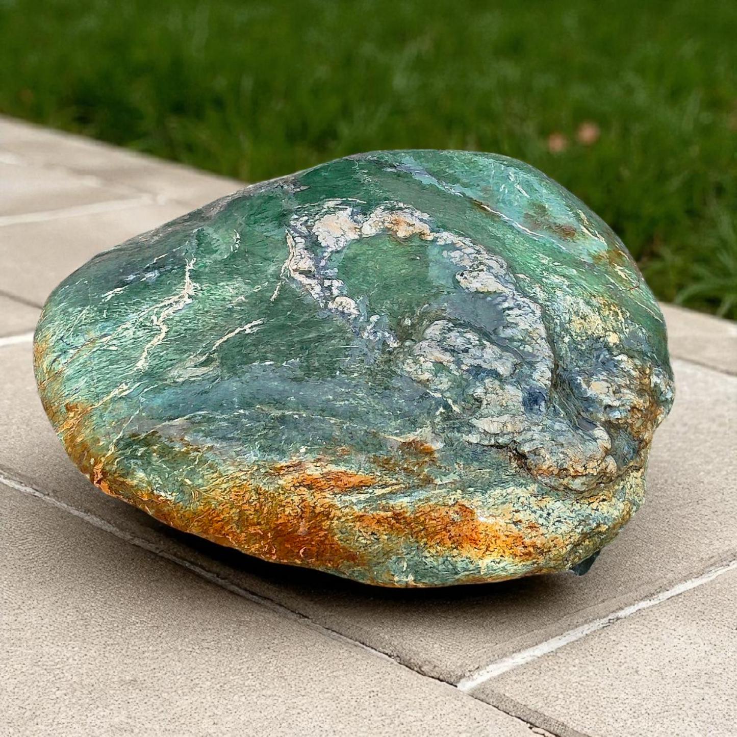 Nice Natural Uncut Rough Green Nephrite Jade 240 Kg