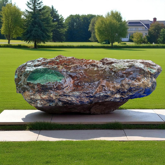 Natural Big Rough Green Nephrite Jade 3,130 Kg