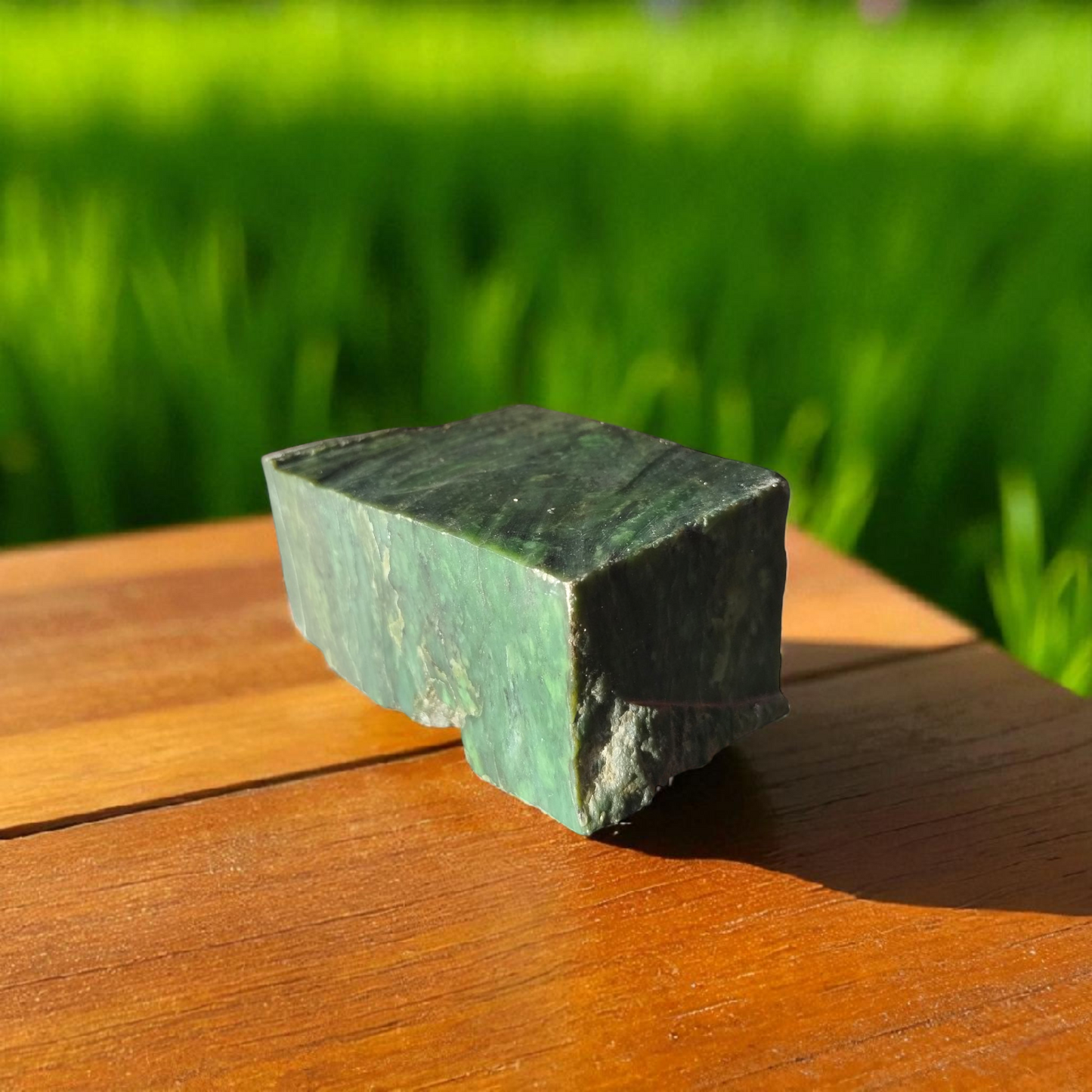 Natural Rough Green Nephrite Jade Slab 3.52 lb