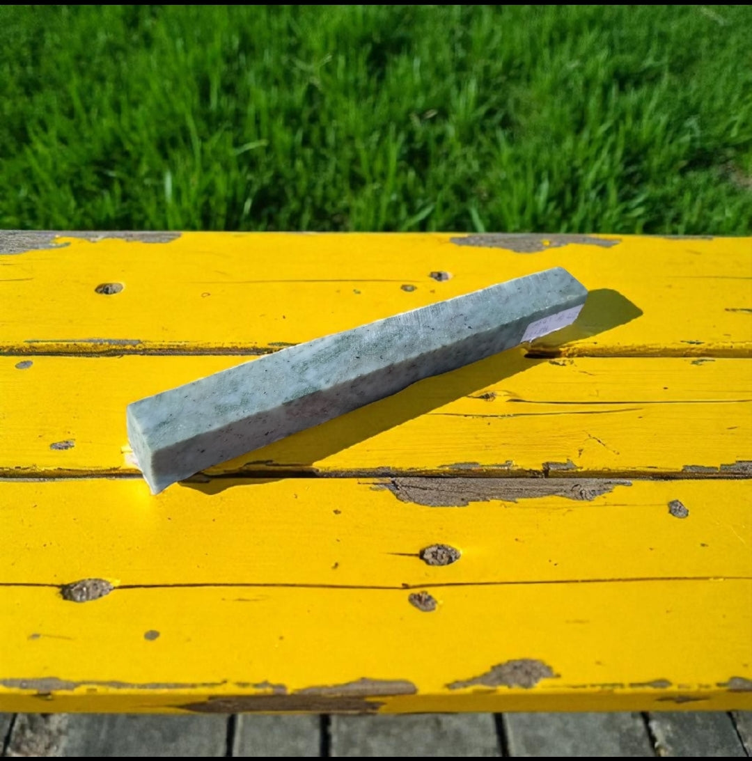 Natural Rough Green Nephrite Jade Stick 250 Grams