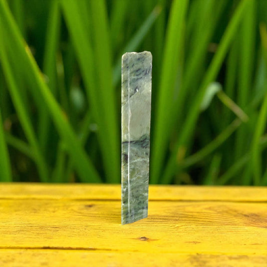 Natural Rough Green Nephrite Jade Slab 450 Grams
