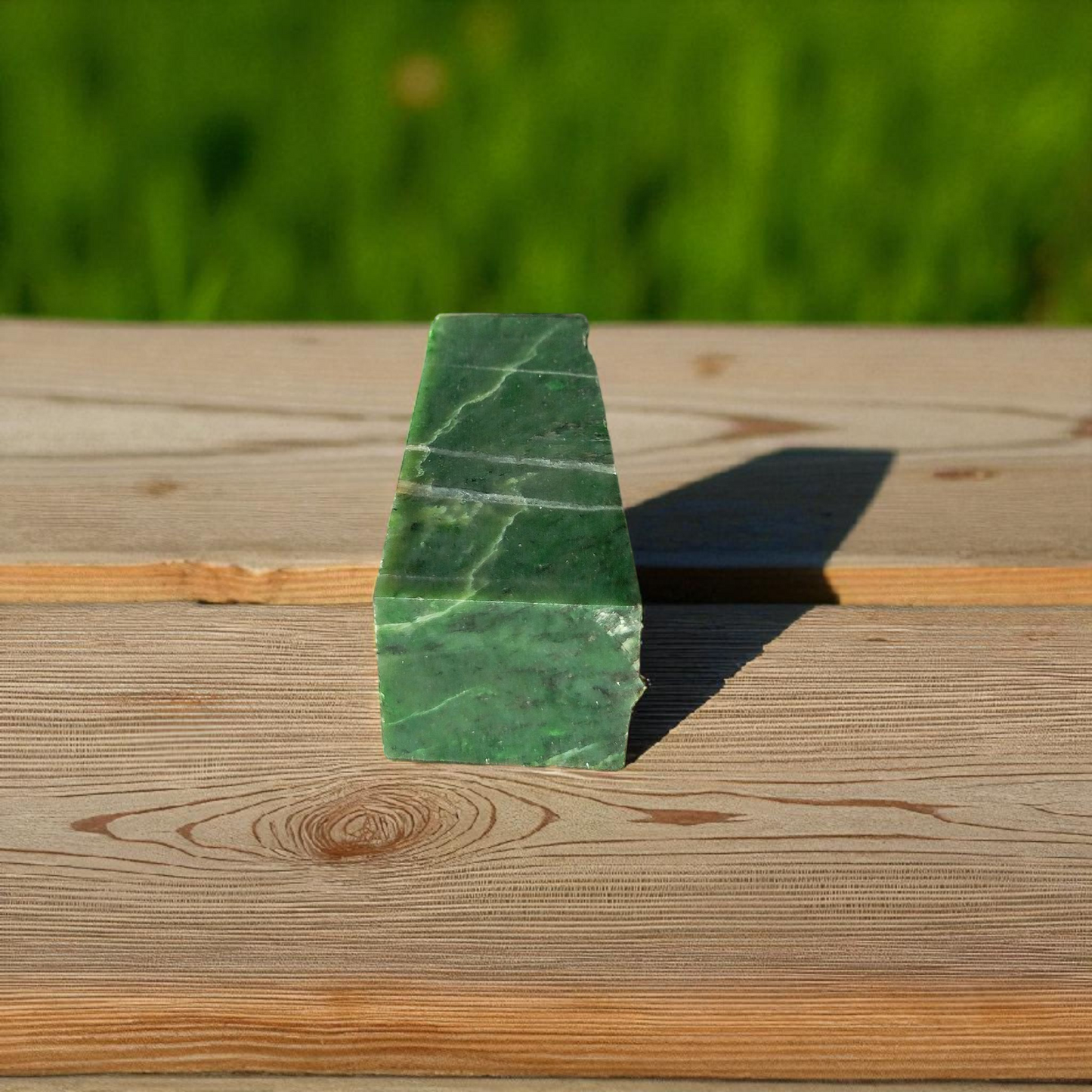 Natural Rough Green Nephrite Jade Block 1.32 lb