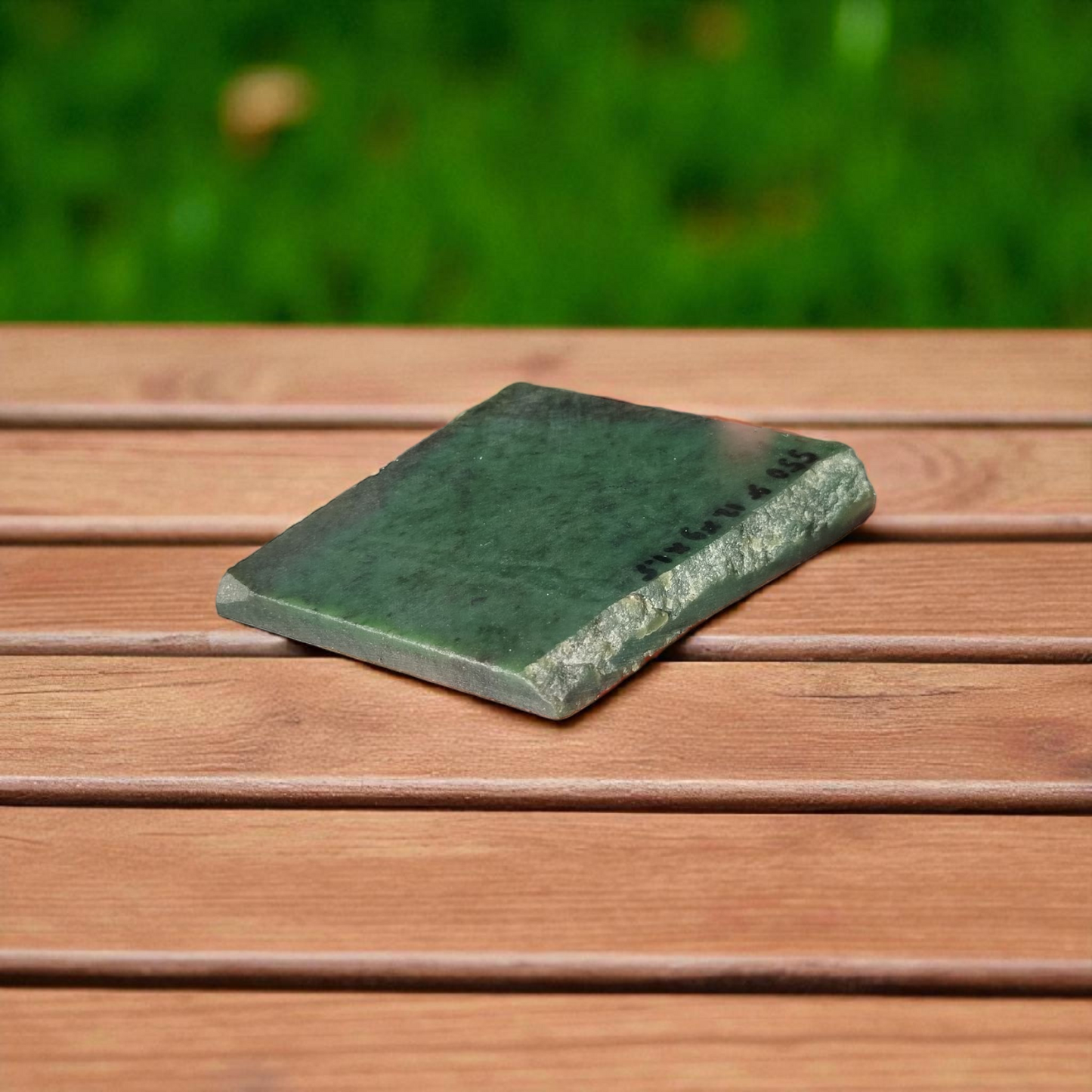 Natural Rough Green Nephrite Jade Slab 1.21 lb