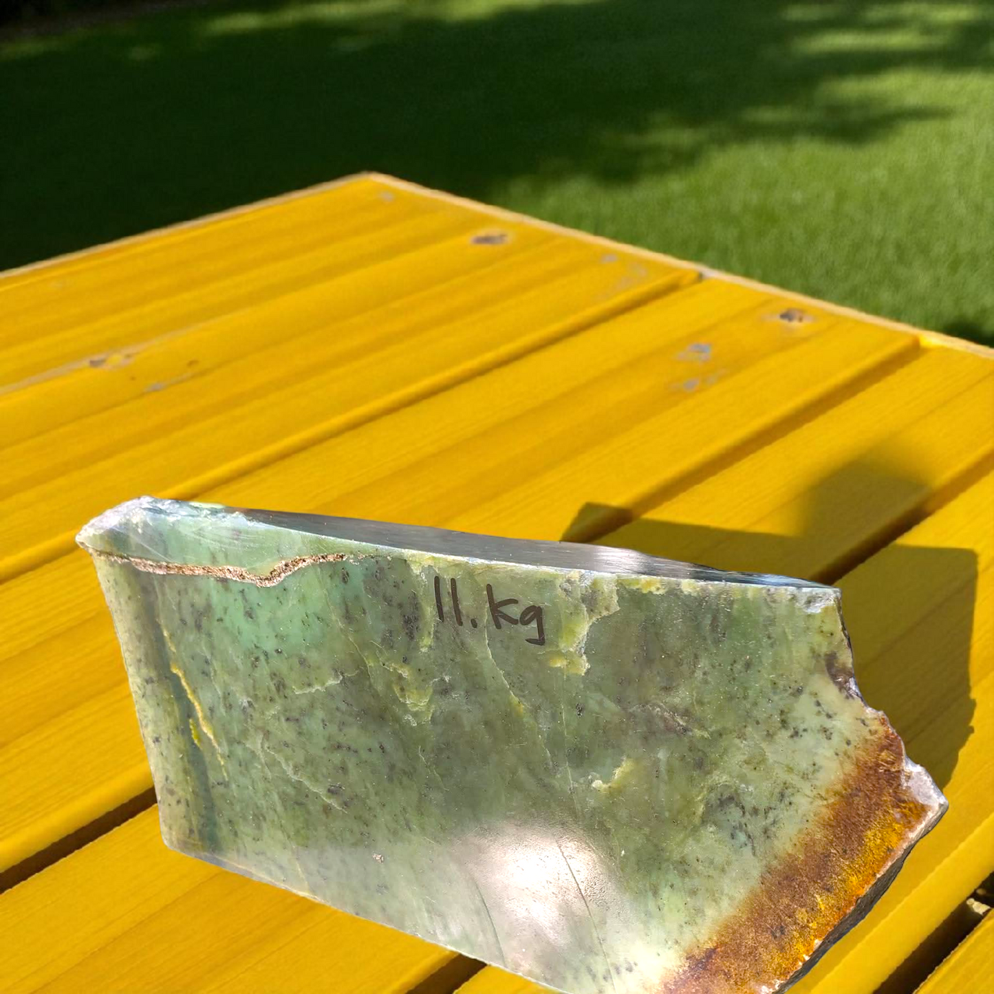 Natural Rough Green Nephrite Jade 24.2 lb