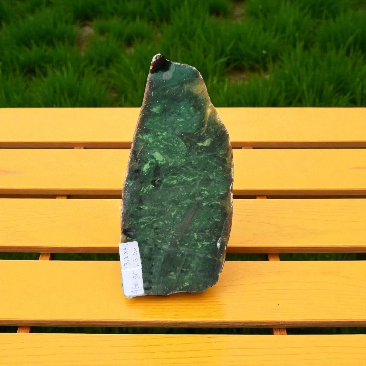 Natural Rough Green Nephrite Jade Slab 1 lb