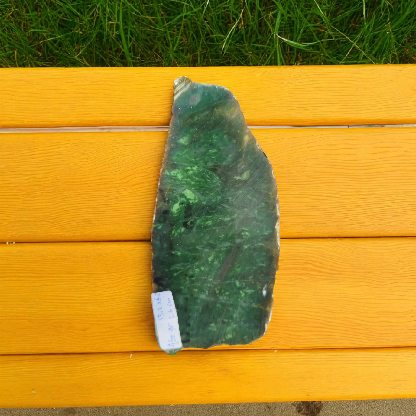 Natural Rough Green Nephrite Jade Slab 1 lb