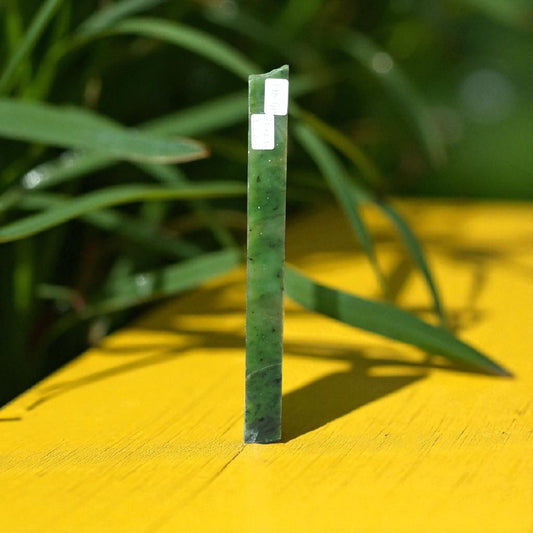 Natural Rough Green Nephrite Jade Bar 170 Grams
