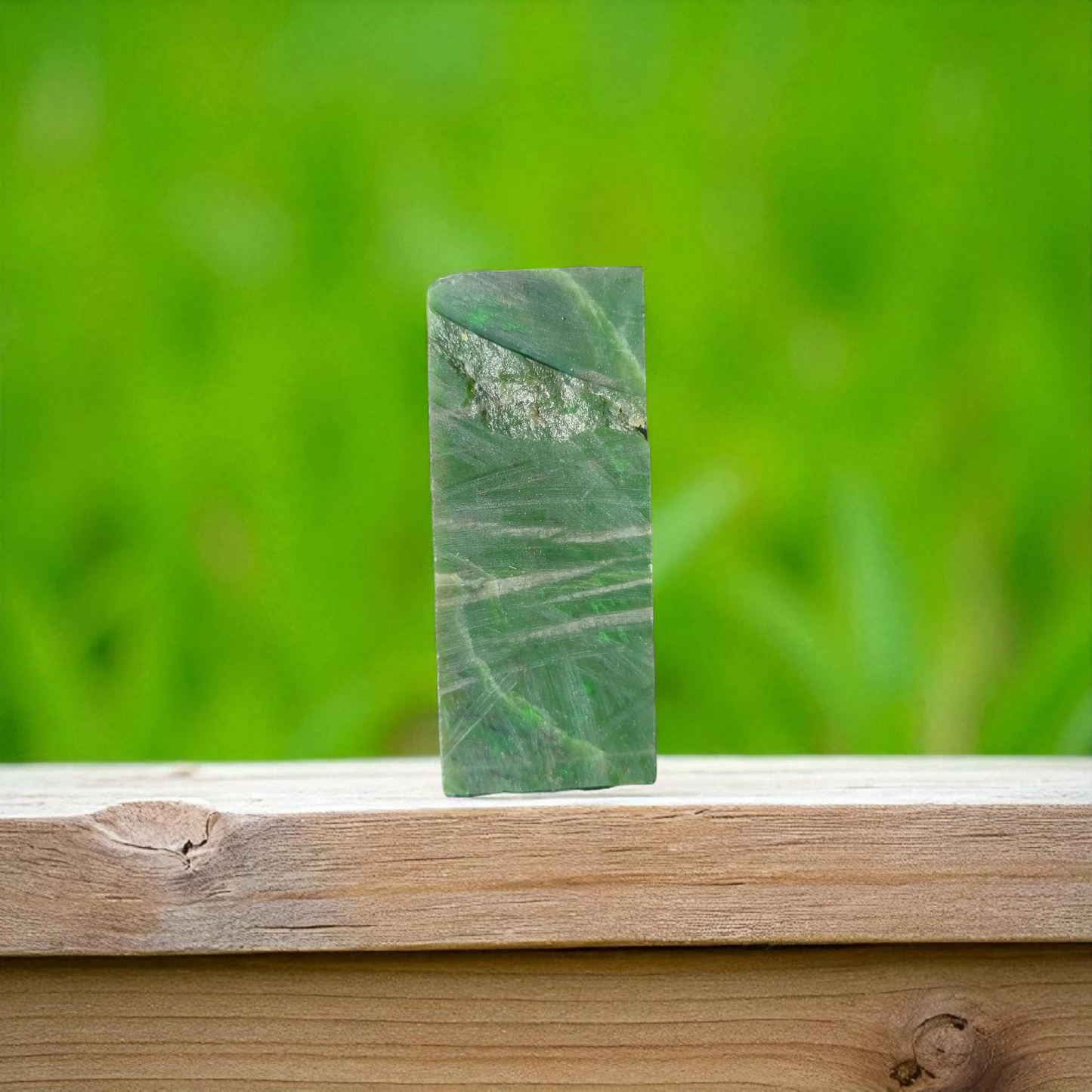 Natural Rough Green Nephrite Jade Block 1.32 lb