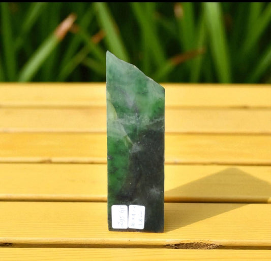 Natural Rough Green Nephrite Jade Slab 295 Grams