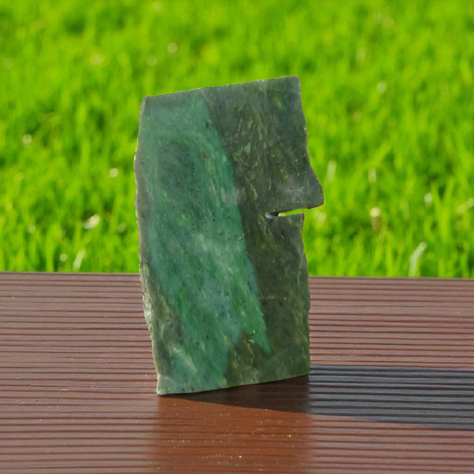 Natural Rough Green Nephrite Jade Block 3.74 lb