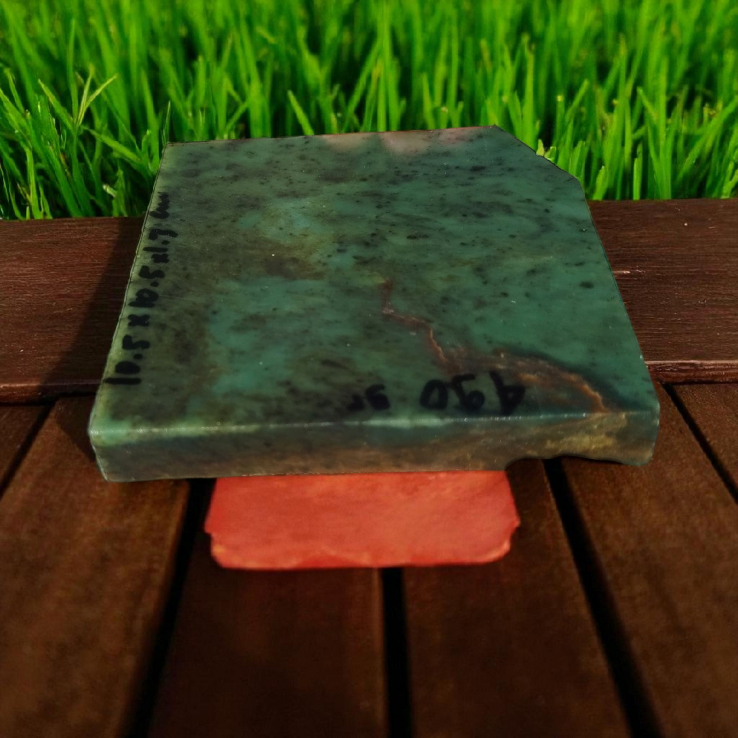 Natural Rough Green Nephrite Jade Slab 1 lb
