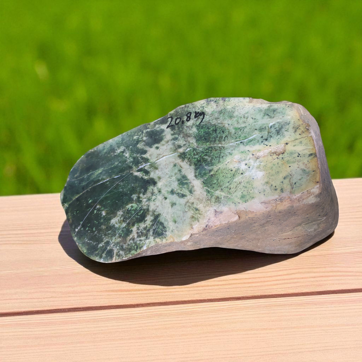 Natural Rough Green Nephrite Jade 20.8 Kg