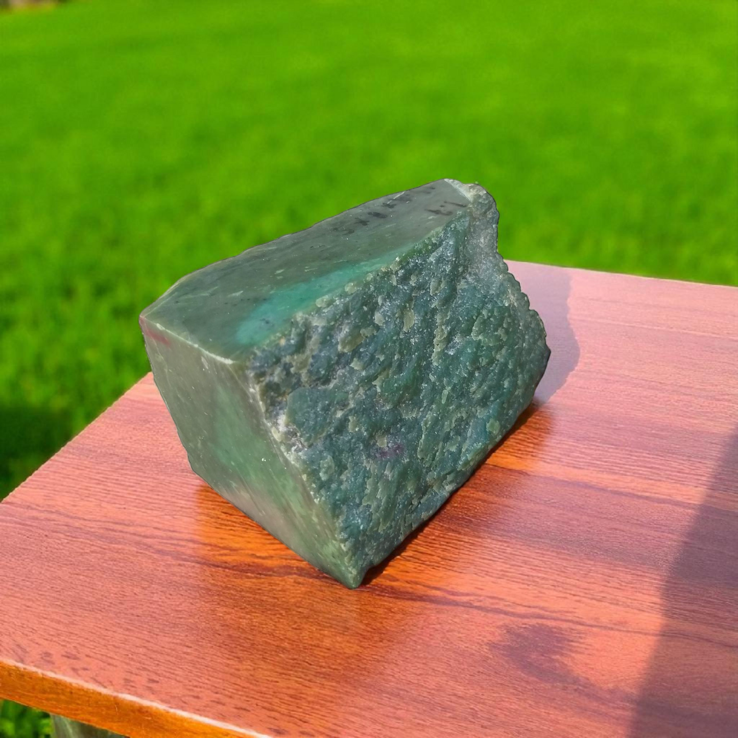 Natural Rough Green Nephrite Jade Block 3.74 lb
