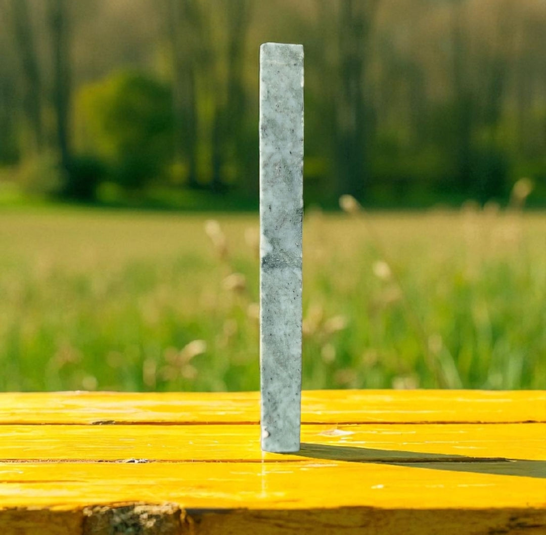 Natural Rough Green Nephrite Jade Stick 250 Grams