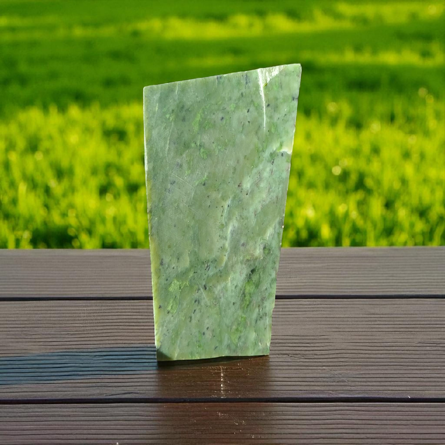 Natural Rough Green Nephrite Jade Slab 2.42 lb