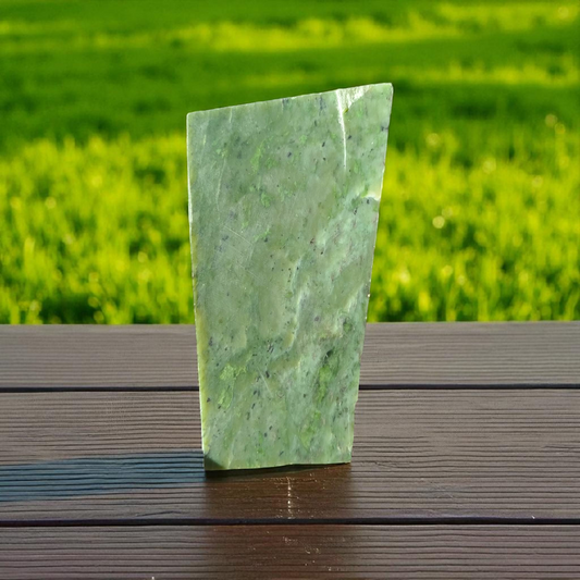 Natural Rough Green Nephrite Jade Slab 2.42 lb