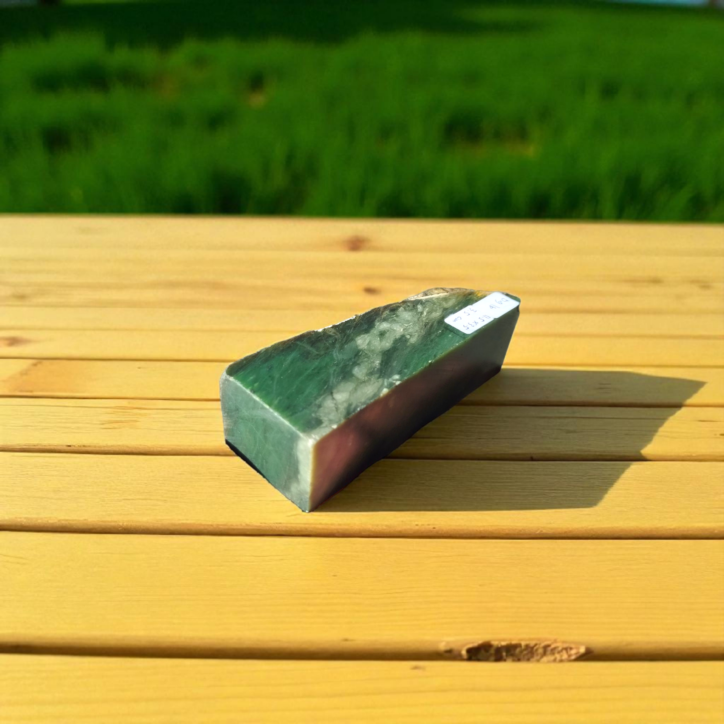 Natural Rough Green Nephrite Jade 0.9 lb