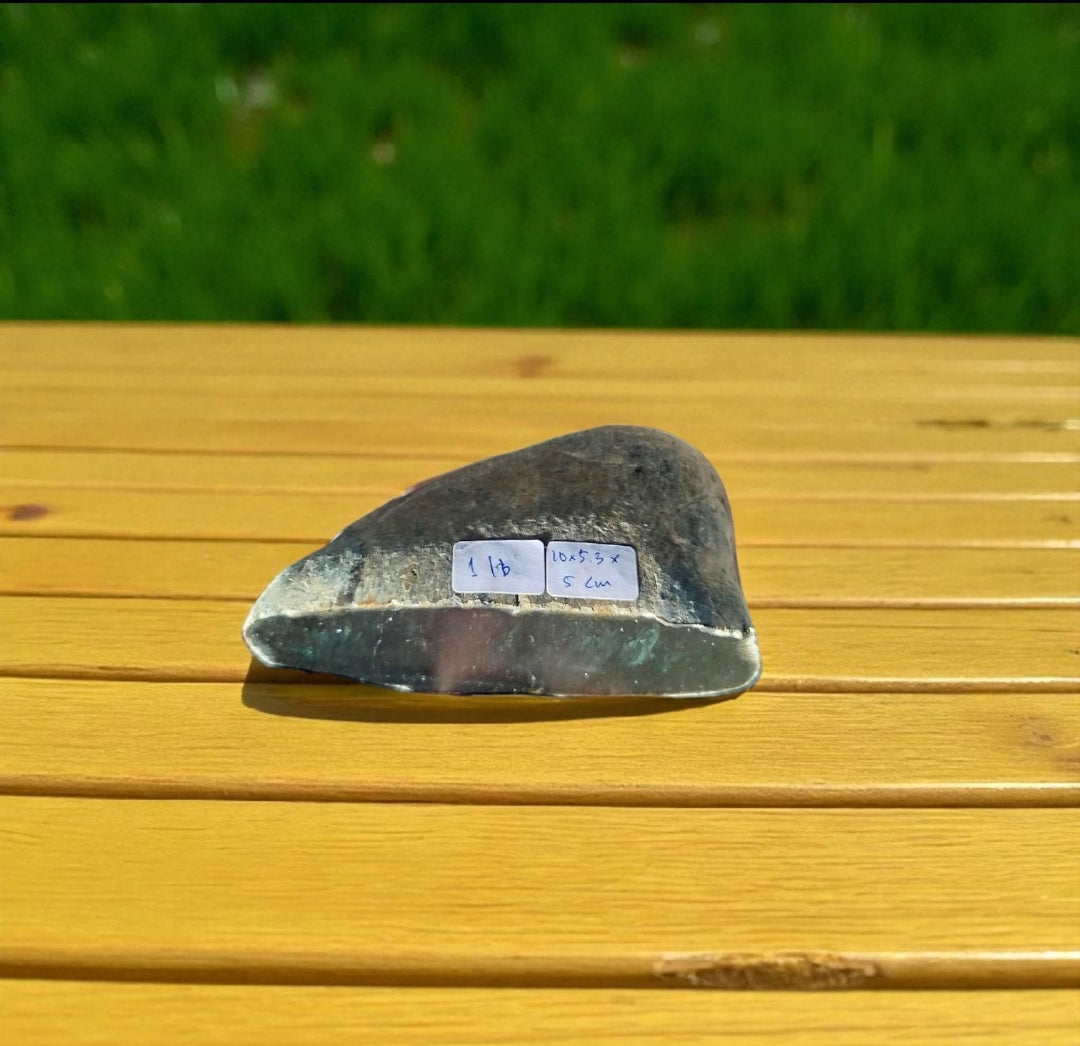 Natural Rough Black Nephrite Jade 1.1 lb
