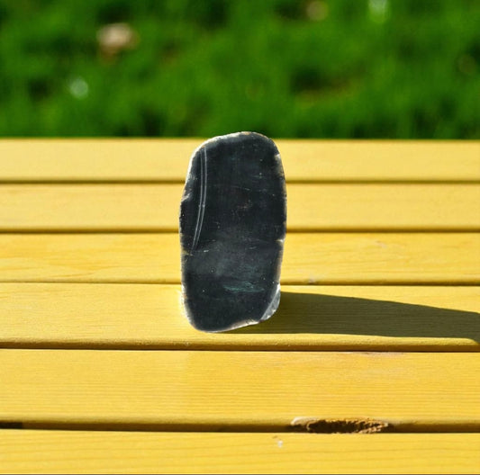Natural Rough Black Nephrite Jade 1.1 lb