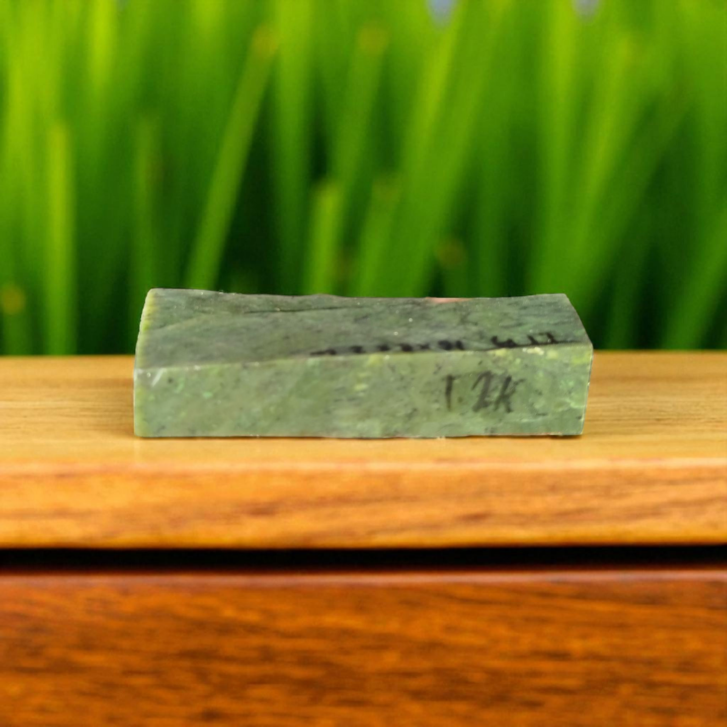 Natural Rough Green Nephrite Jade Slab 2.42 lb