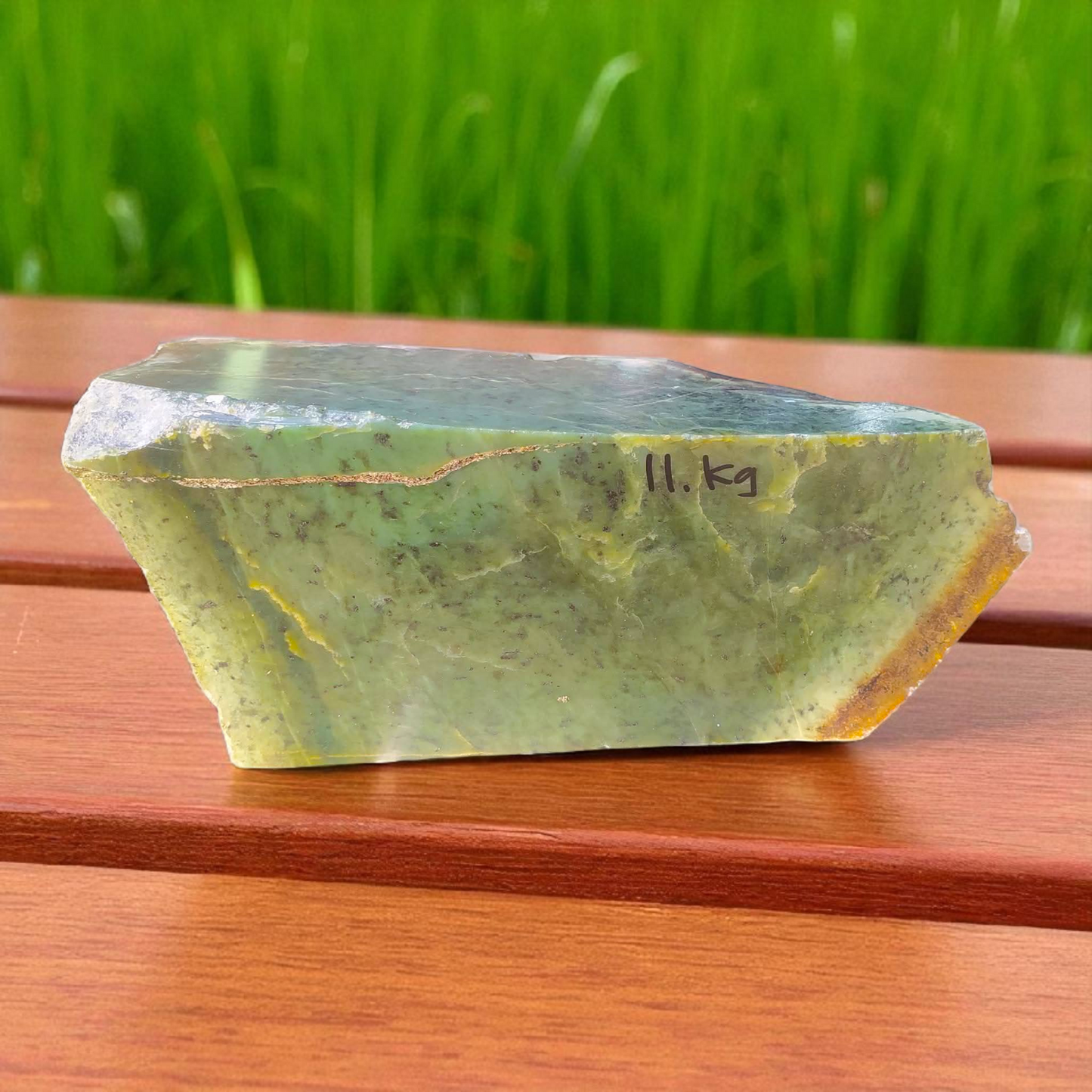 Natural Rough Green Nephrite Jade 24.2 lb